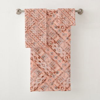 Conjunto De Toalhas Pixie étnico monocromático