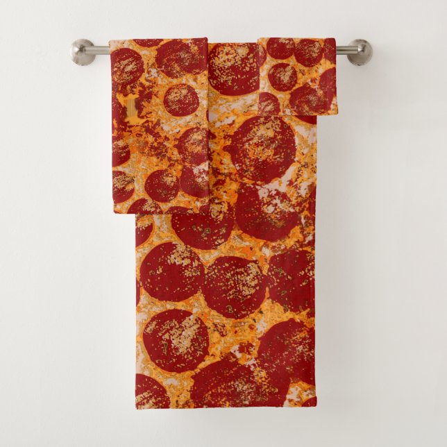 Conjunto De Toalhas Pizza Pepperoni (Insitu)