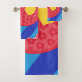 Conjunto De Toalhas Placa de Flor de Limão