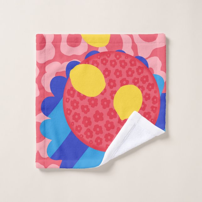 Conjunto De Toalhas Placa de Flor de Limão (Pano de lavar)