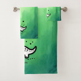 Conjunto De Toalhas Placa de papel