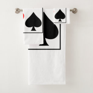 Conjunto De Toalhas Placa design quadrado relógio de bolso relógio c