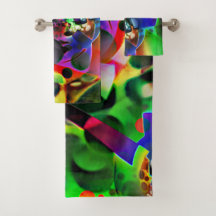 Planetário eletrônico com tons de verde