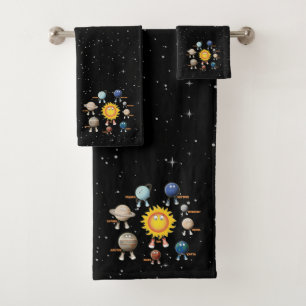 Conjunto De Toalhas Planetas e Sistema Solar
