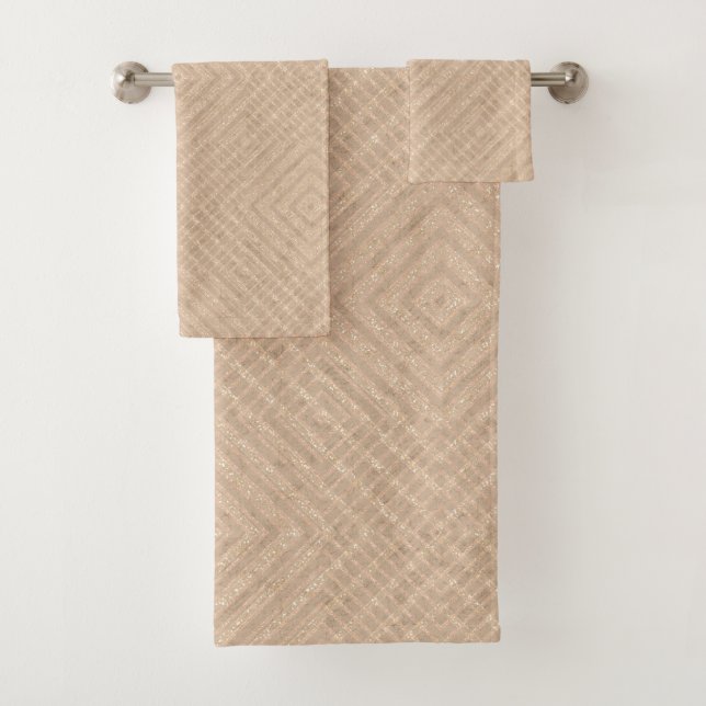 Conjunto De Toalhas Plano de fundo de artesanato (Insitu)