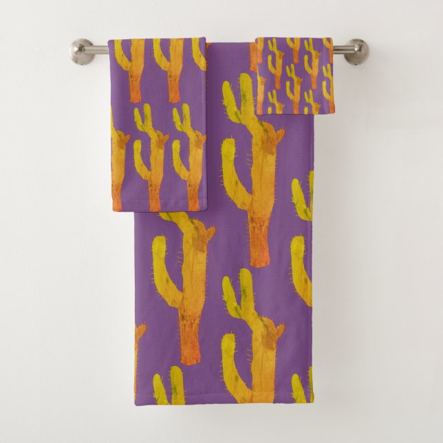 Conjunto De Toalhas Plantas Cactos (Insitu)