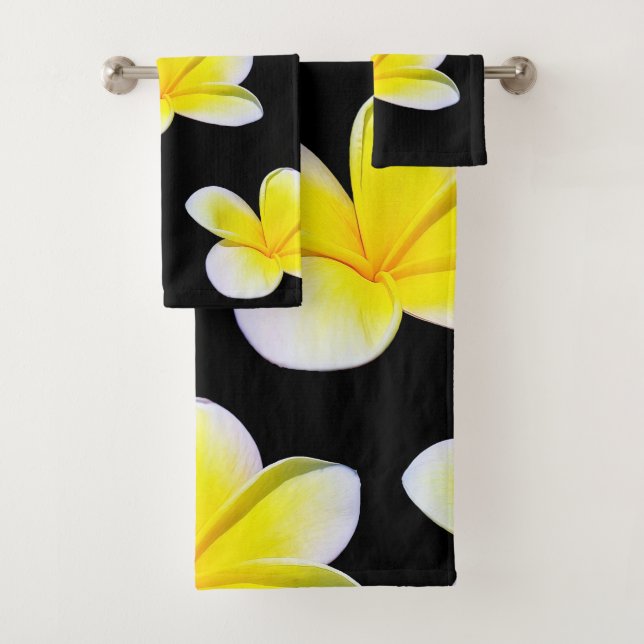 Conjunto De Toalhas Plumeria Bath Towel Set (Insitu)