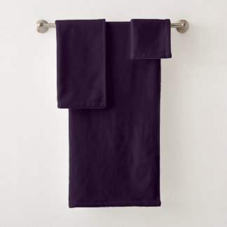Conjunto De Toalhas Plush Roxo Profundo