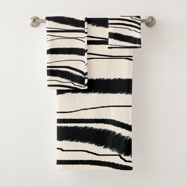 CONJUNTO DE TOALHAS PLUSH ZEBRA IMPRESSÃO (Insitu)