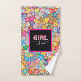 Conjunto De Toalhas Poder da Menina | Girassas rosadas Lindas