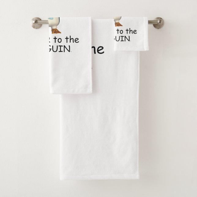 Conjunto De Toalhas Poder do pinguim do T (Insitu)