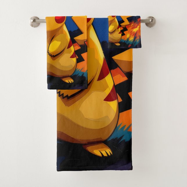 Conjunto De Toalhas Pokémon und seine Treue Freunde (Insitu)