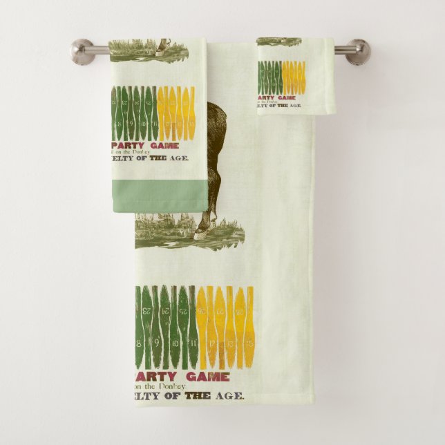 Conjunto De Toalhas Ponha a cauda no burro (Insitu)