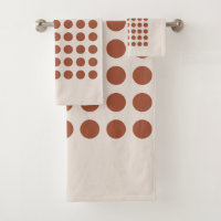 Pontas Geométricas Rust Beige Terracotta Earth