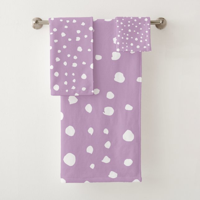 Conjunto De Toalhas Pontos Dalmáticos Lilac, Pontos Dalmáticos, pontos (Insitu)