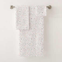 Conjunto De Toalhas Pontos de Aquarela Confete Shea