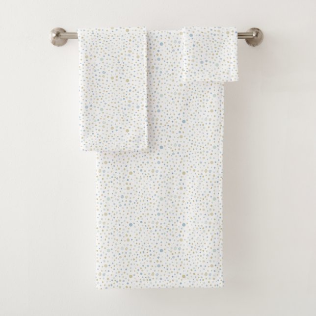Conjunto De Toalhas Pontos de Aquarela Henry Confetti  (Insitu)