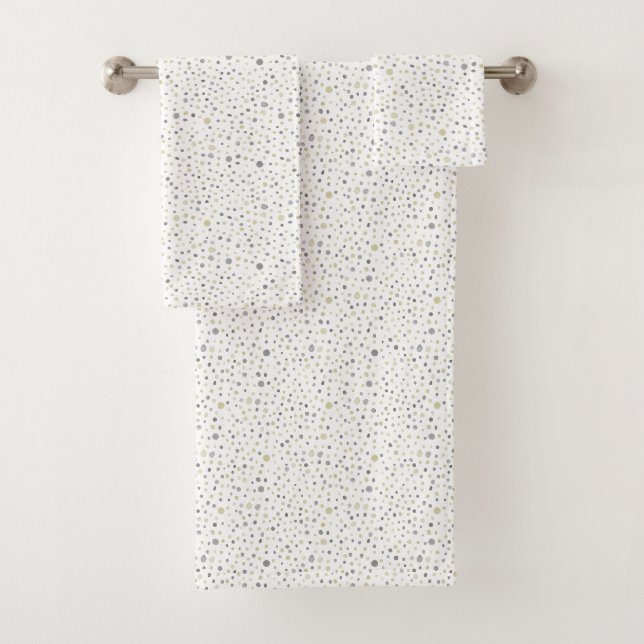 Conjunto De Toalhas Pontos de Aquarela Lottie Confete (Insitu)
