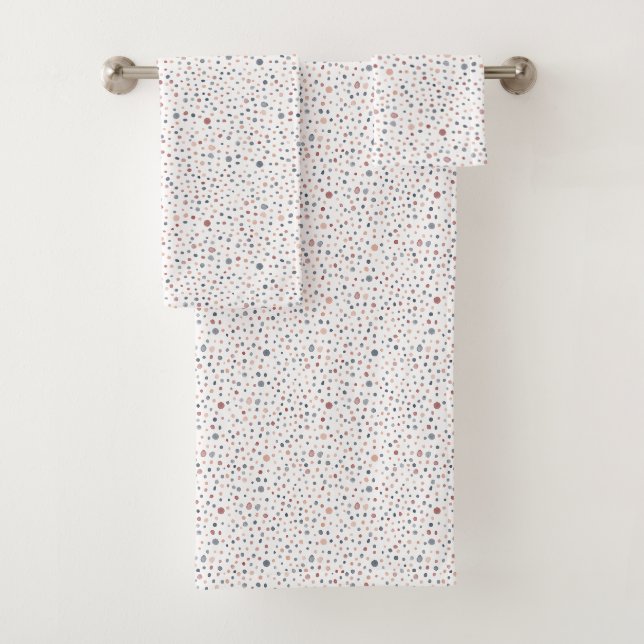 Conjunto De Toalhas Pontos de Aquarela Marcus Confetti  (Insitu)