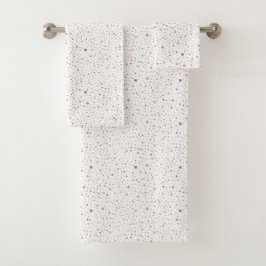 Conjunto De Toalhas Pontos de Aquarela Susan Confetti