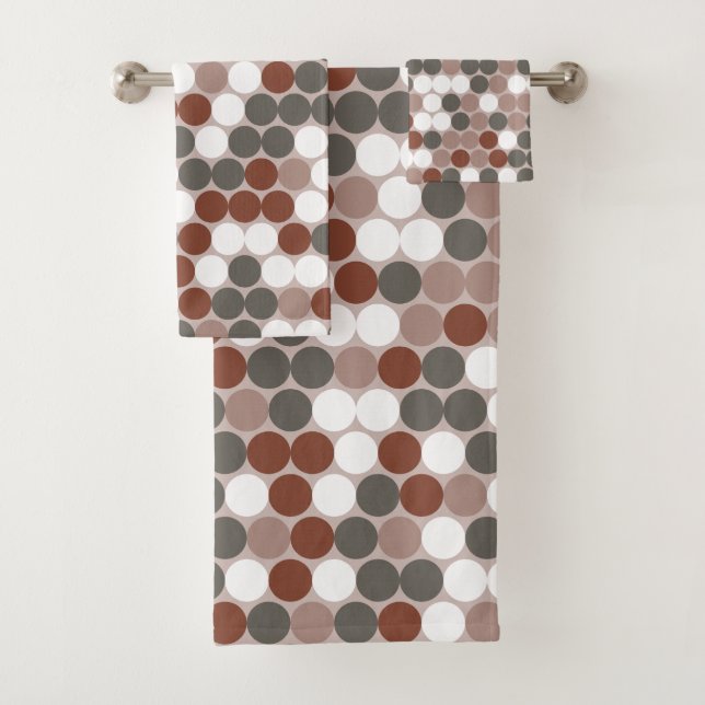 Conjunto De Toalhas Pontos retrô (Insitu)