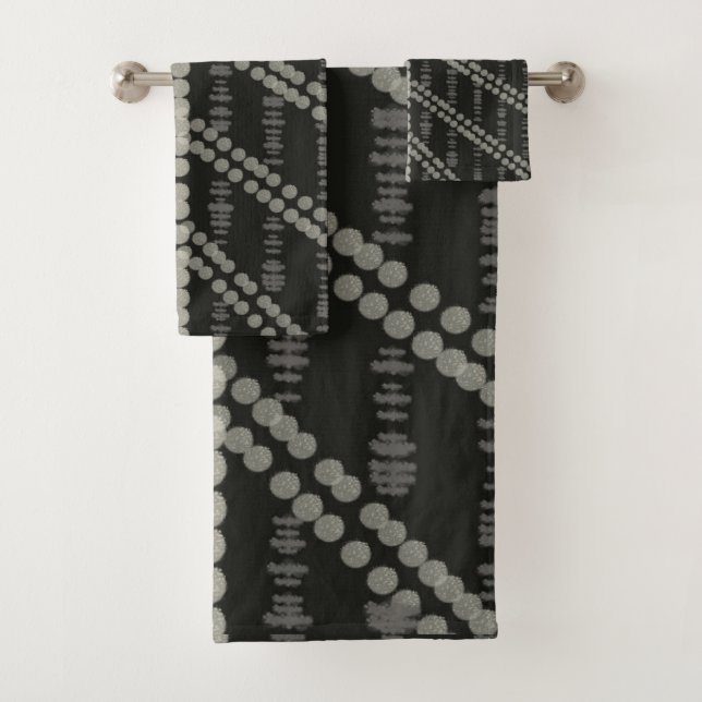 Conjunto De Toalhas Pontos Verticais Verticais Horizontais Diagonais (Insitu)