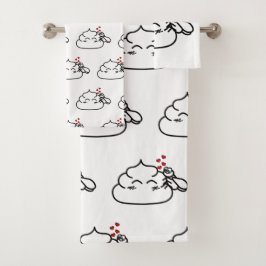 Conjunto De Toalhas Poop in Love - Brootsch the PooPoo