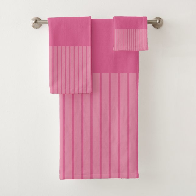 Conjunto De Toalhas Pop de cor - Rosa (Insitu)