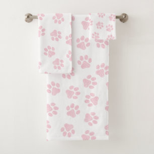 Conjunto De Toalhas Porcas, Patas-Cachorros, Patas-Rosa-Bebês