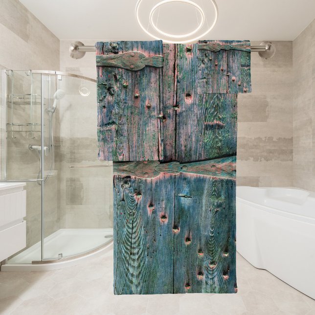 Conjunto De Toalhas Porta decorativa de madeira legal (Criador carregado)