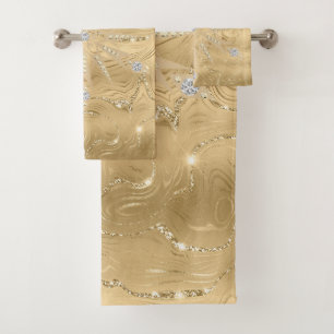 Conjunto De Toalhas Poster de Diamante com Lúpulo Dourado do Lúpulo