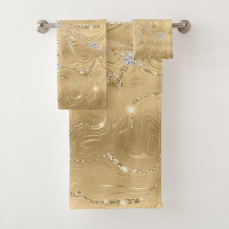 Conjunto De Toalhas Poster de Diamante com Lúpulo Dourado do Lúpulo
