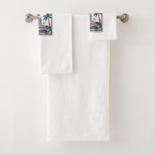 Conjunto De Toalhas poster de estilo retrô