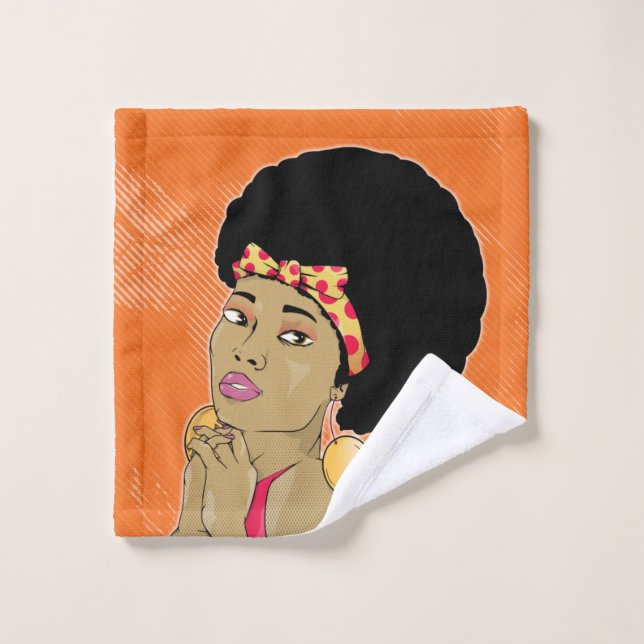 Conjunto De Toalhas Poster vintage Negra (Pano de lavar)