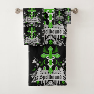 Conjunto De Toalhas Posto Gótico Acessórios de Moda Punk