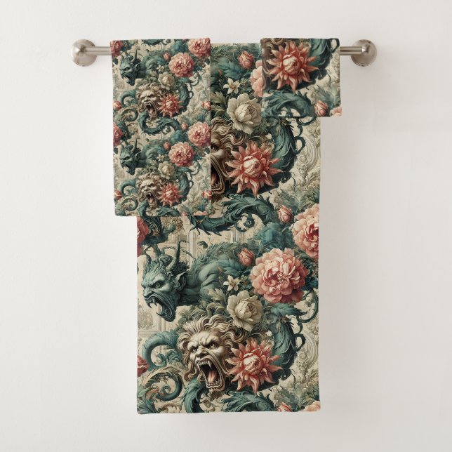 Conjunto De Toalhas Postura de Perdição - Vitoriano Gótico (Insitu)