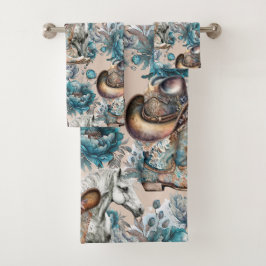 Conjunto De Toalhas Povoado de pelúcia de cavalo