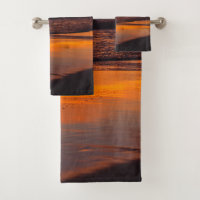 Praia Sunset Orange Yellow Tropical Dusk