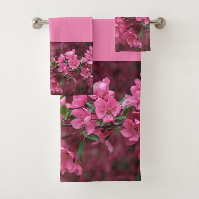 Conjunto De Toalhas PrairiFire Crab Apple Blossoms (Insitu)