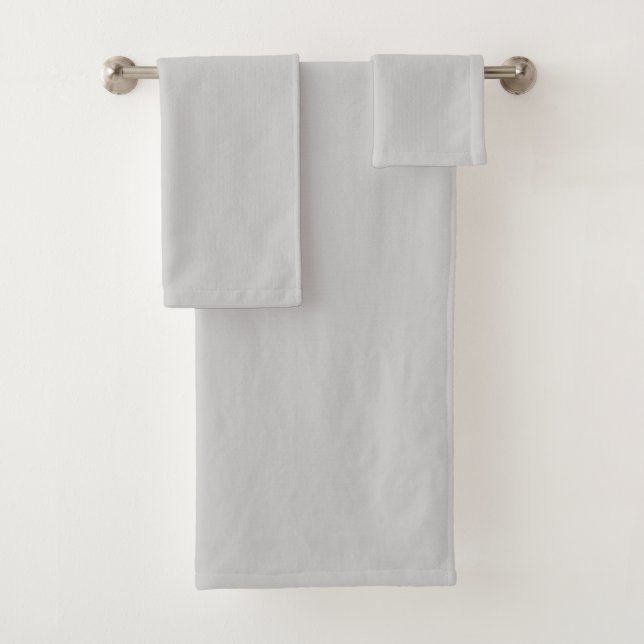 Conjunto De Toalhas Prata branca (Insitu)