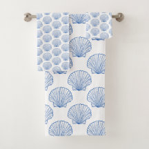 Prateleiras Azuis Costeiras em Branco