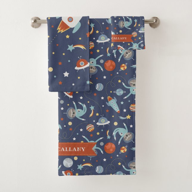 Conjunto De Toalhas Preguiça do espaço - alcance para as estrelas - (Insitu)