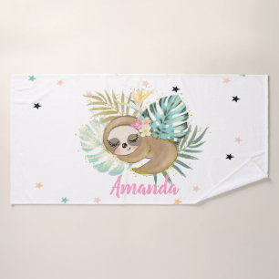 Conjunto De Toalhas Preguiça Fofo Dormindo,Estrelas,Princesa