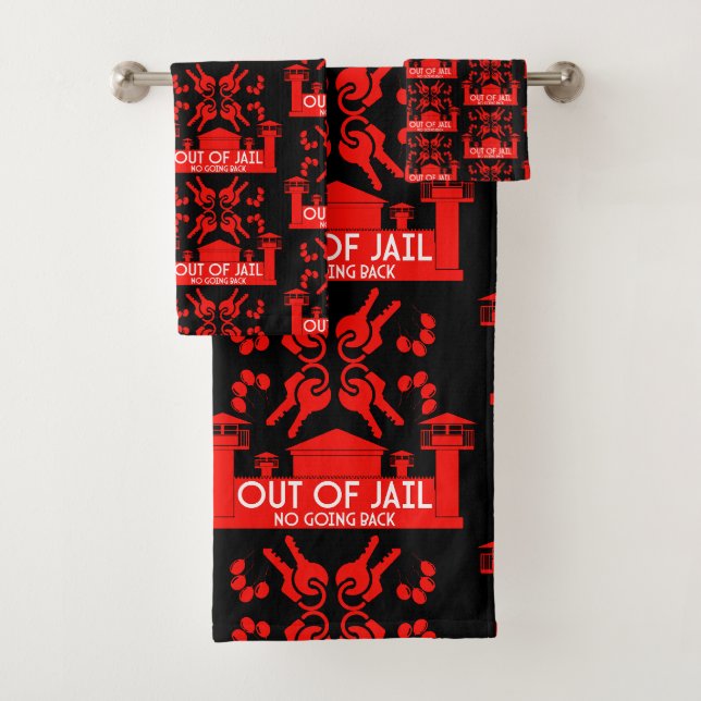 Conjunto De Toalhas Presente de libertação fora da prisão (Insitu)