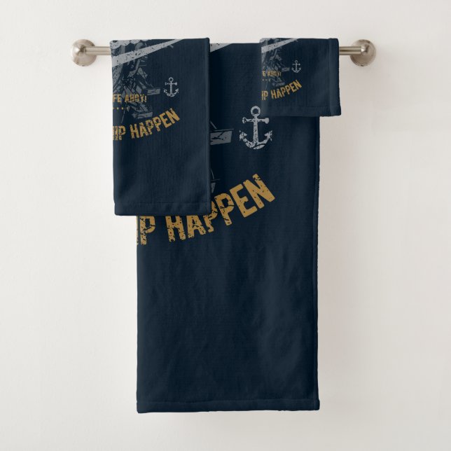 Conjunto De Toalhas Presente engraçado do marinheiro, navegando o (Insitu)