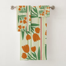 Presente retrô bonito l Fundo riscado l Floral