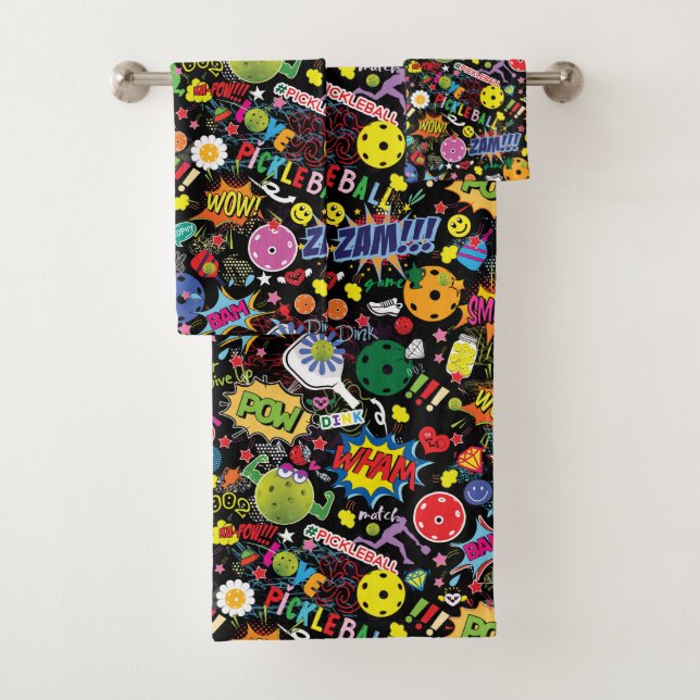 Conjunto De Toalhas 😍 preto-de-seleção misto (Insitu)