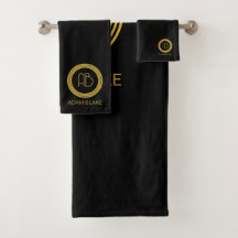 Preto e Dourado moderno e mínimo