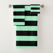 Preto e Verde Menta