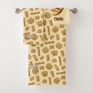 Conjunto De Toalhas Pretzel Pattern